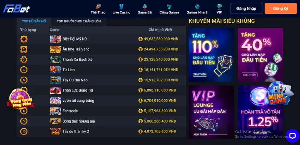 Các phương thức nạp tiền 88bet win